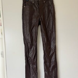 GAP Women's Dark Brown Straight Leg Pants